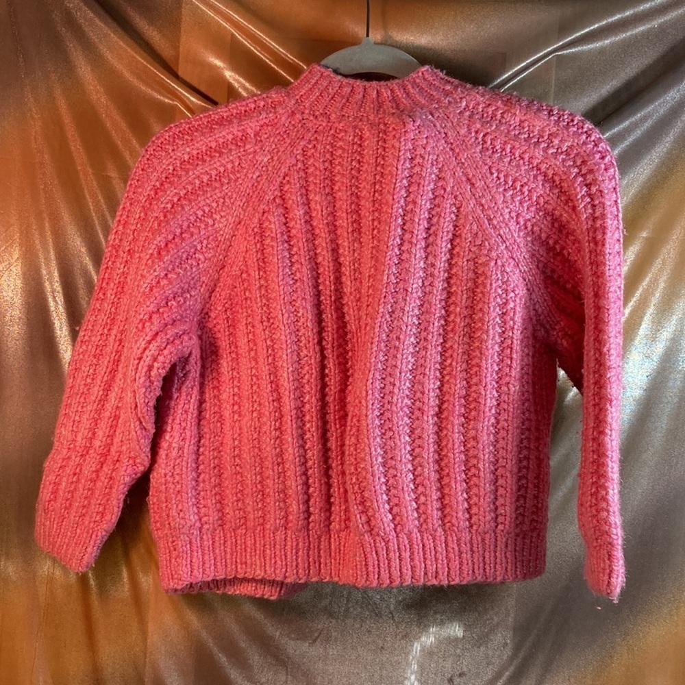Vintage 60’s bubblegum pink child’s cardigan 9/10 see measurements 36” chest 351 - Picture 4 of 4